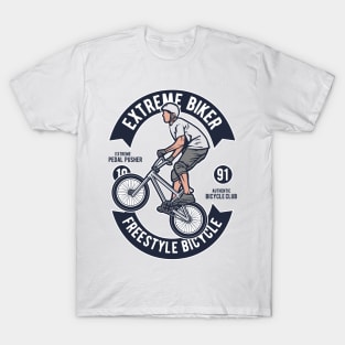 Extreme Biker Fresstyle Bicycle T-Shirt